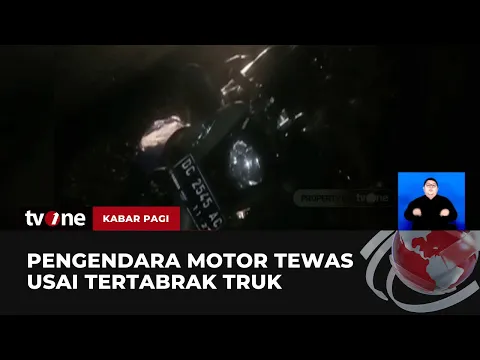 Dua Pengendara Motor Tertabrak Truk, Satu Orang Tewas
