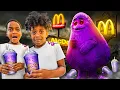 THE PRINCE FAMILY DRINK MCDONALD S GRIMACE SHAKE