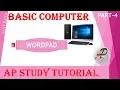 Basic computer full tutorial wordpad part 4