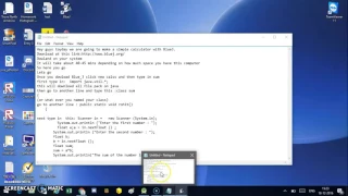 Code with BlueJ Simple calculator