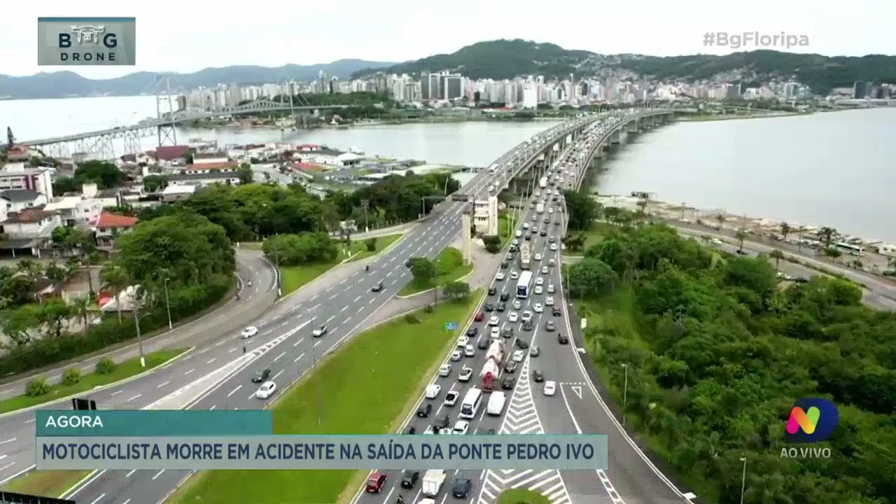 Motociclista morre em acidente na saída da Ponte Pedro Ivo