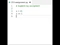 Augmenting assignment operator Python