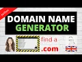 Domain Name Generator Finding com addresses with Python code