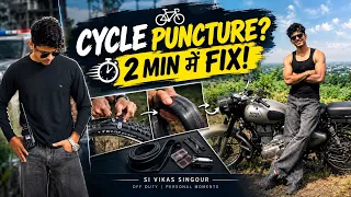#fitness #sports #cycling #longride #puncturerepair #vikassingour #offduty #police #darogaji 