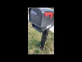 Affordable Architectural Mailboxes Gentry Plastic Dual Access Mailbox and Post Kit GGC1B00AM Bla