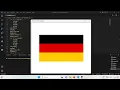 how to make Germany flag by using python