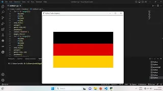 how to make Germany flag by using python