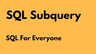 SQL For Everyone - Tutorial 26
