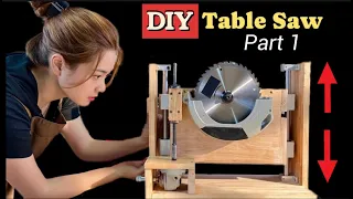 I Built A Table Saw With A Lifting Mechanism DIY Table Saw Part 1