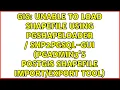 Unable to load Shapefile using pgShapeloader shp2pgsql-gui pgAdmin3 s PostGIS Shapefile