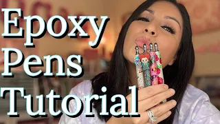 Epoxy pen designs on incredible stainless steel pens that were designed with us crafters in mind