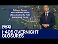 Traffic Alert NB I-405 closed overnight in Bellevue WA