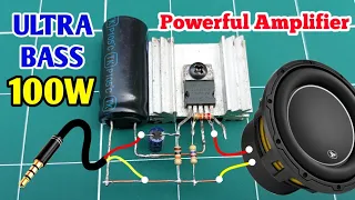 Download TDA2030 Powerful Ultra Bass Amplifier. 100W DIY Amplifier. Upgrade Circuit Diagram. MP3