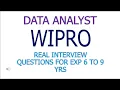 Wipro - Data Analyst