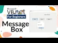 MESSAGE BOX Visual Basic Net for Beginners
