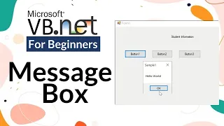 MESSAGE BOX Visual Basic Net for Beginners