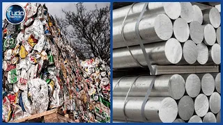Incrível Processo de Reciclagem, Fundição e Extrusão de Alumínio - Máquinas Incríveis e Modernas