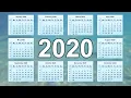 2020 Calendar