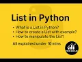 Python Lists Explained in 5 Minutes Beginner Tutorial