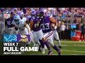 A WILD Battle in Week 7 Detroit Lions vs Minnesota Vikings FULL GAME NFL 2024 Season