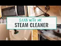 CLEAN WITH ME MCCULLOCH STEAM CLEANER SEE IT IN ACTION
