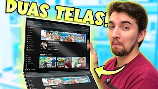 Esse NOTEBOOK pode SUBSTITUIR seu SETUP com 2 MONITORES!