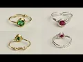 Adjustable Gemstone Wire Ring Jewelry Making Tutorial