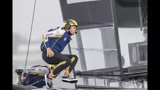 Man overboard in America’s Cup – Nathan Outteridge