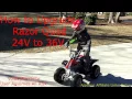Razor Quad 4-wheeler battery 36V upgrade from 24V