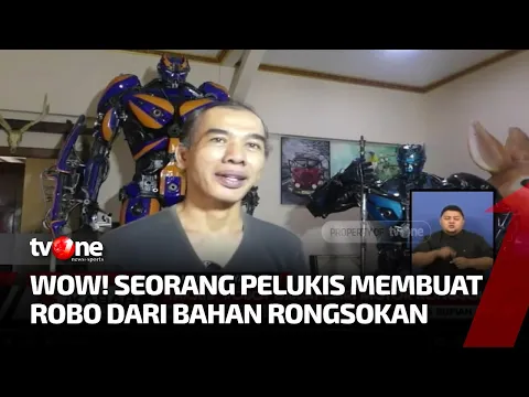 WOW, Dari Motor Rongsok Disulap Jadi Robot
