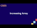 CSES Increasing Array in Arabic