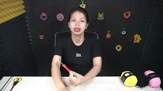 Hướng dẫn móc hoa 6 cánh puff đơn giản dùng trang trí túi xách hoặc khăn quàng cổ đẹp lung linh