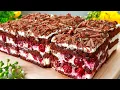Lagu 🍫🍒 Cel mai delicios tort de vară cu cireșe care se topește pe limbă. Tort incredibil de delicios.