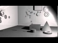 Floting bubbles modelled in Maya 2016