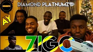 ay feat diamond platnumz zigo remix uk guys reaction aytanzania diamondplatnumz
