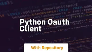 python oauth client