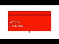 Wordle 21-May-22 answer - today s wordle hints