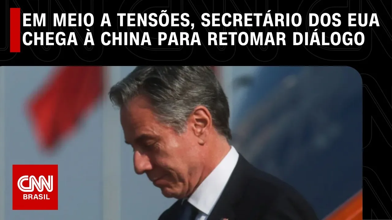 Em meio a tensões, secretário dos eua chega à china para retomar diálogo | LIVE CNN