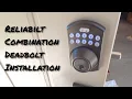 Reliabilt Combination Dead Bolt Lock Installation Setup and Evaluation 926640-021