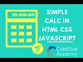 How to make a simple calculator using html and css