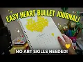 How to Make a Creative January Calendar Spread Heart DIY