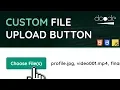 Custom File Upload Button with FileList - HTML CSS JavaScript Tutorial
