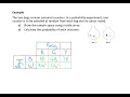 Calculating Two Step Chance Probability - Using Table Array Example 1