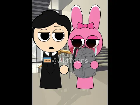 Pinki is bullied #sprunki #funny #viral #memes #shorts #pinki #animation #airitoons #squidgame