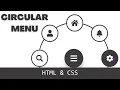 Create a Stunning Circular Menu Using HTML CSS