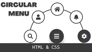 Create a Stunning Circular Menu Using HTML CSS