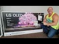 2021 65 LG C1 OLED Unboxing wall mounting demo