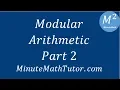 Modular Arithmetic Part 2