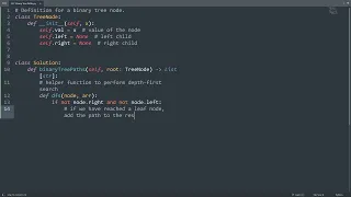 Leetcode 257 Binary Tree Paths in Python Python Leetcode Python Coding Tutorial Python ASMR