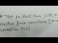 Top 10 Best Java IDES online Java compilers Java compiler list